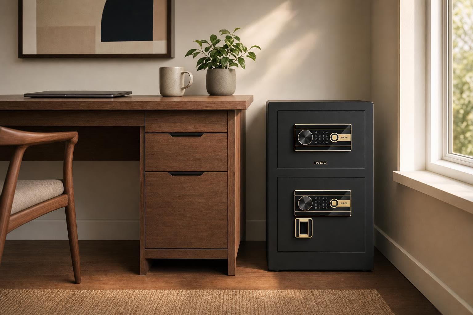 INEO safe in a study